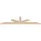 Ekena Millwork Saratoga Smooth Timber Gable Bracket, Douglas Fir, 108"W x 27"H x 3 1/2"D x 5 1/2"F, 6/12 Pitch GBW108X27X0406SAR00SDF - alternate 3